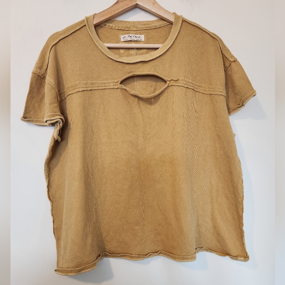 We The Free Cutout Tee Relaxed Fit Top